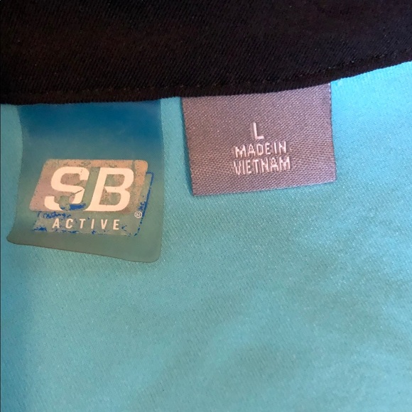 Women's Aqua and Black Track Suit - Picture 4 of 6